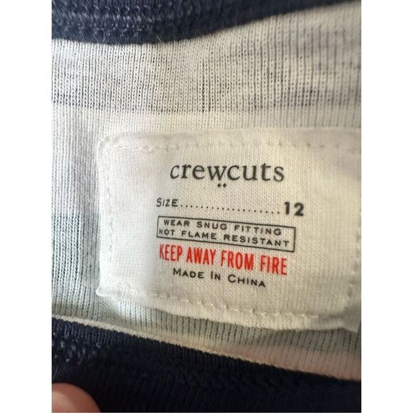 Crewcuts matching striped PJ set, size 12 - Picture 2 of 4